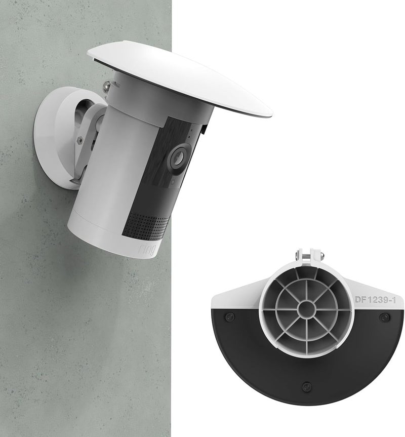 HOLACA Sun Rain Shade Camera Cover for R-ing Outdoor Camera Plus, Camera Shield Protective Case for Resistant UV, Easy to Install (White) - Image 1